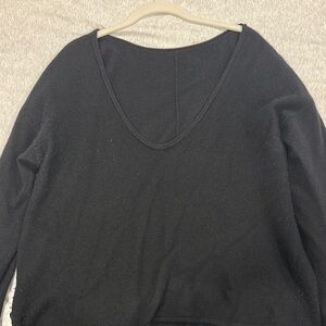 Black V-Neck Sweater